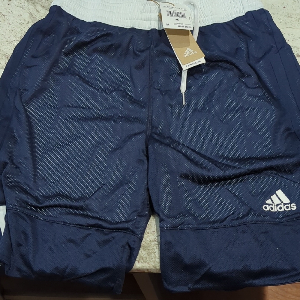 Adidas Men's Dark Blue Athletic Shorts